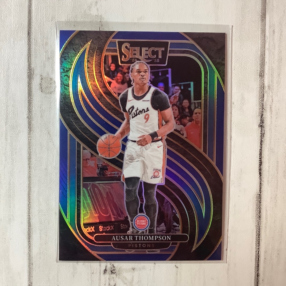 2024-25 Select 153 Premier - Ausar Thompson - Blue Prizm Detroit Pistons